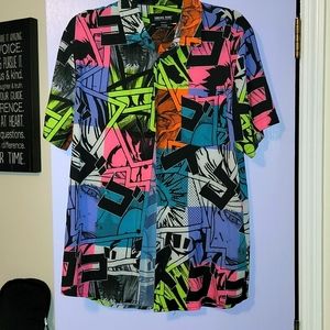 Anime short sleeved button down